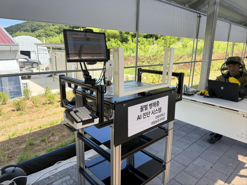  꿀벌 살리는 AI 장비 '비전' 등장…30초 만에 병해충 진단