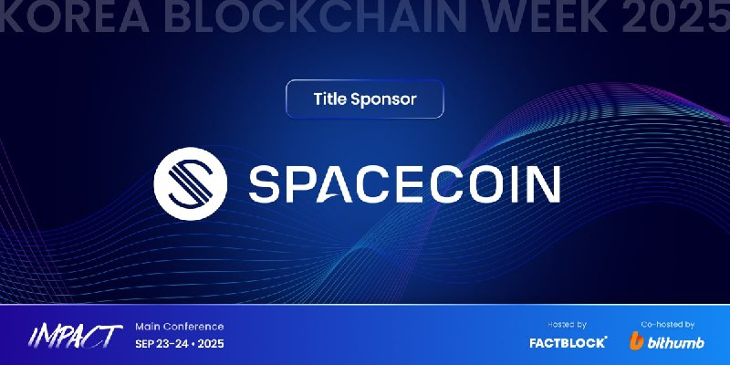  스페이스코인, ‘KBW2025: IMPACT’ 타이틀 스폰서 참여…글로벌 웹3 리더 대거 출연