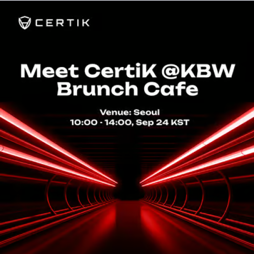  Meet CertiK @KBW - Brunch Cafe