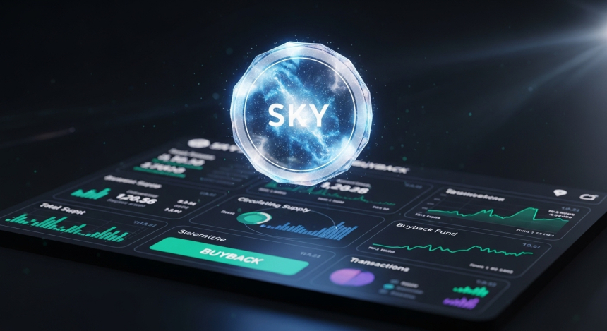  스카이, 6개월간 토큰 1,042억 원어치 바이백…가격 8% 상승