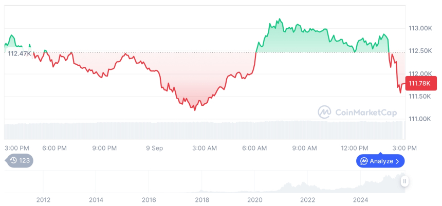  [자정 시세브리핑] 암호화폐 시장 혼조세… 비트코인 111,663달러, 이더리움 4,305달러