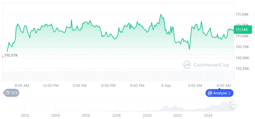  [저녁 시세브리핑] 암호화폐 시장 혼조세… 비트코인 11만1145달러, 이더리움 4292달러