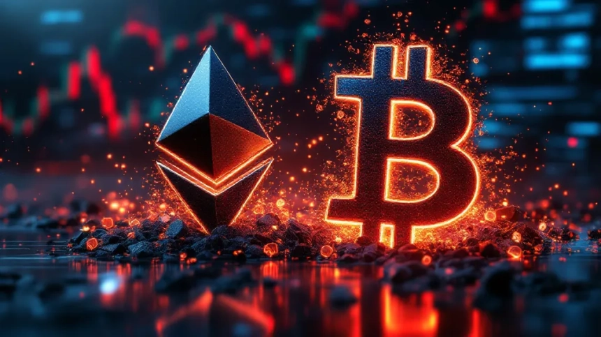 가상자산 시장 하루새 2.3조 원 청산…ETH·BTC 대규모 손실