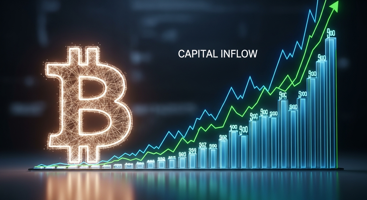 비트코인($BTC), 1년 반 만에 868조 원 유입…과거 15년 기록 돌파