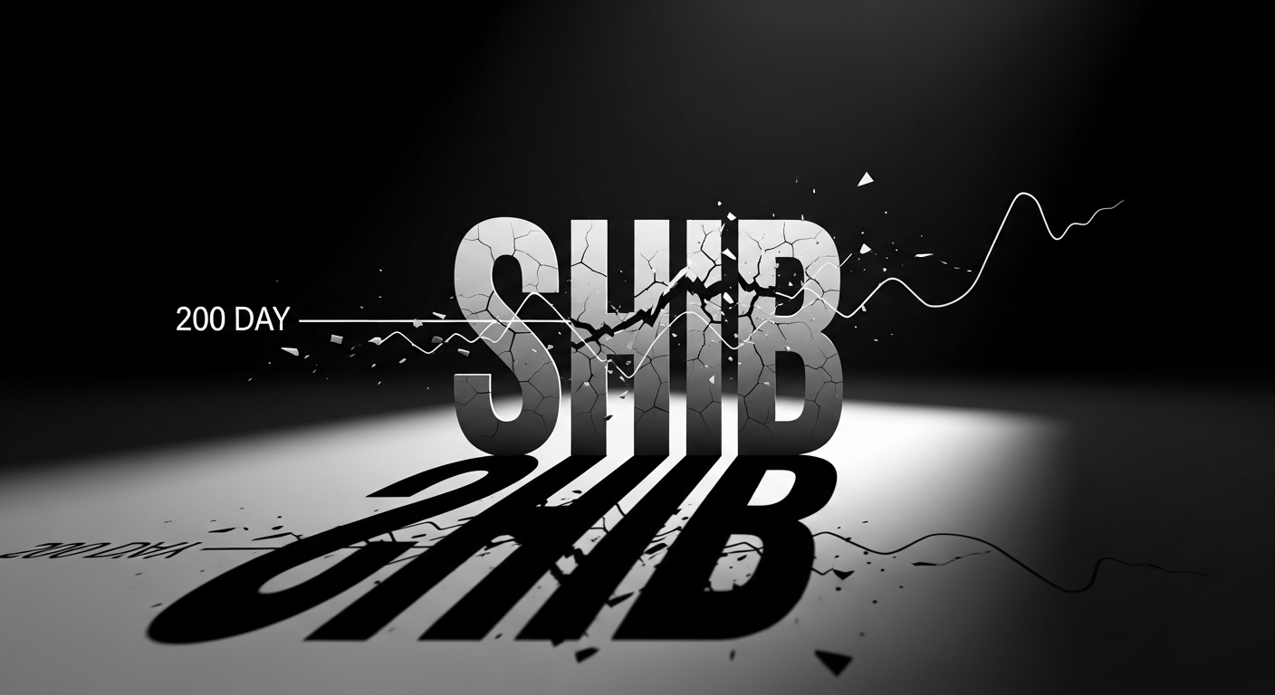 시바이누(SHIB), 200일 지지선 시험…단기 반등 또는 추가 하락 기로