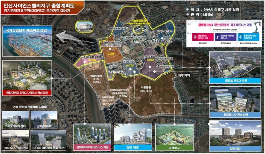안산사이언스밸리, 경제자유구역 지정… 지능형 로봇 산업 메카로 키운다