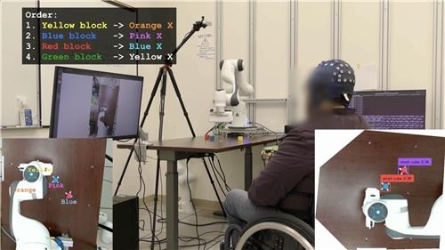 AI-뇌파 기술로 로봇팔 제어… 마비 환자, 희망의 손을 뻗다