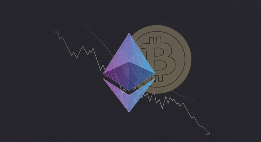이더리움($ETH), 비트코인($BTC) 대비 부진 지속… ETH/BTC 비율 0.039까지 하락