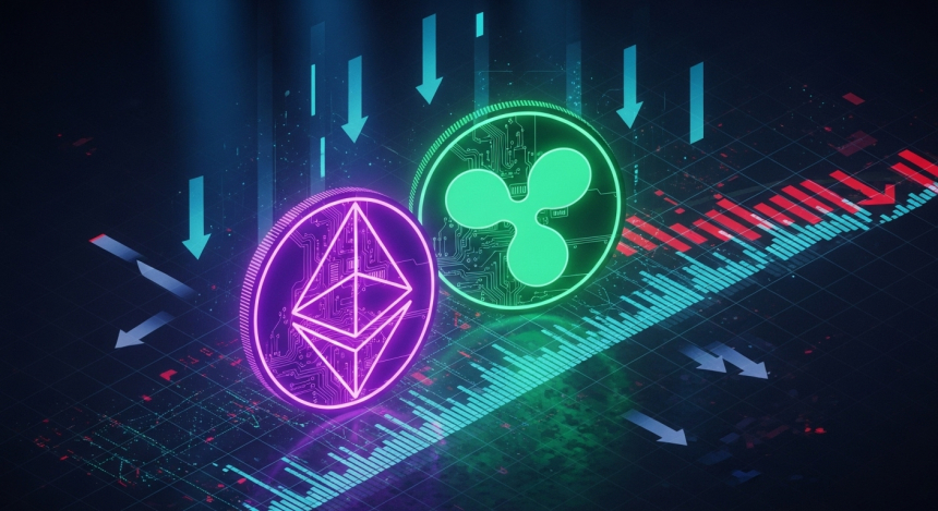  이더리움·XRP·ADA, 9월 마지막 주 급락…하이퍼리퀴드 26% 폭락