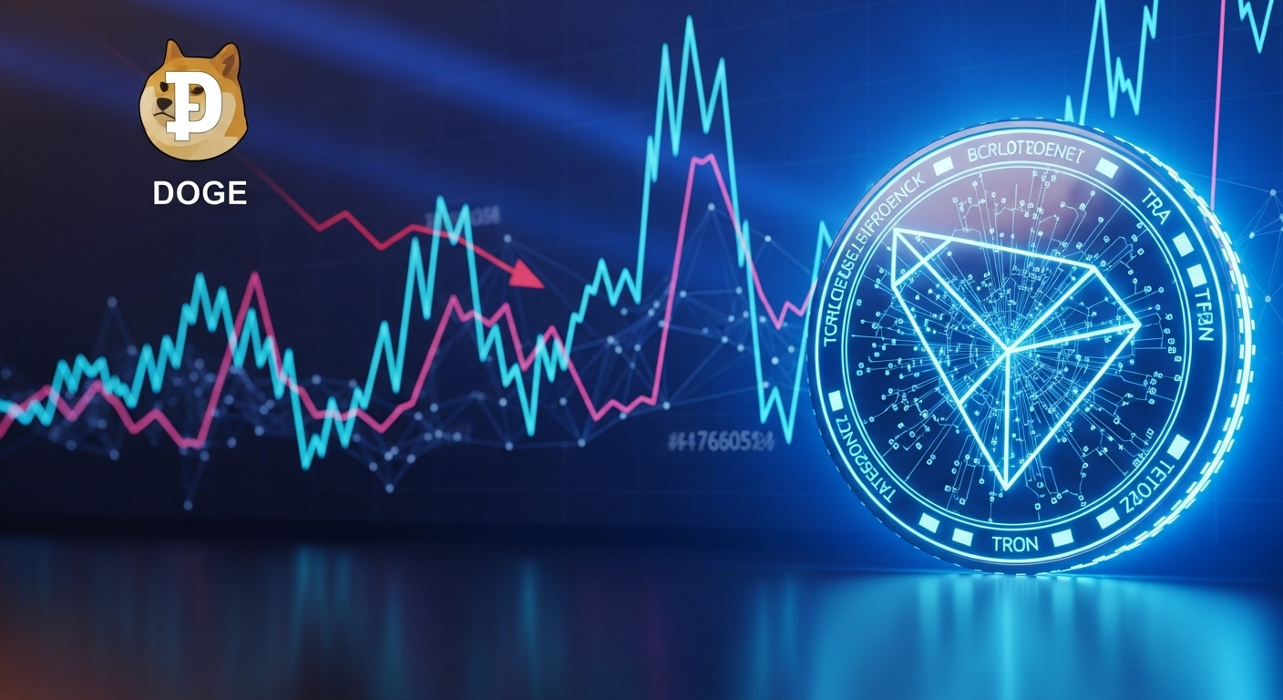 트론($TRX), 도지코인($DOGE) 시총 추월 눈앞…단 8,000억 원 차이