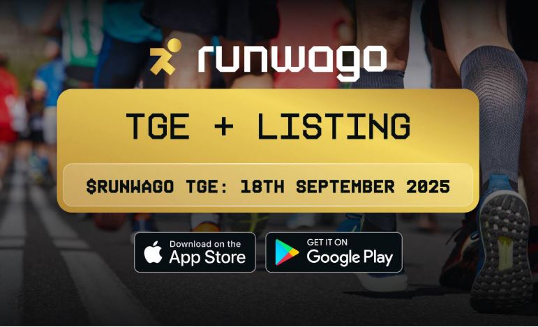 런웨이고(Runwago), 9월 18일 공식 TGE 개최 발표