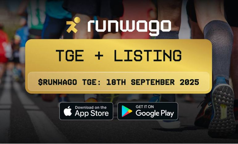  런웨이고(Runwago), 9월 18일 공식 TGE 개최 발표
