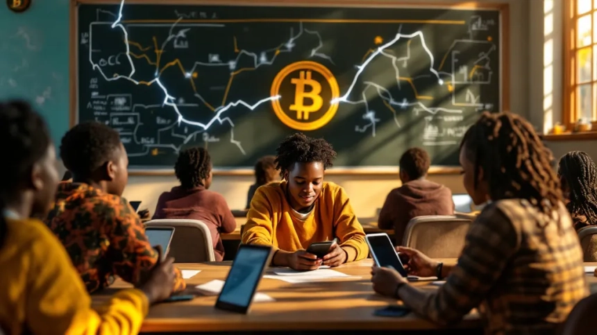 잠비아 교실, 비트코인으로 결제 실습 도입