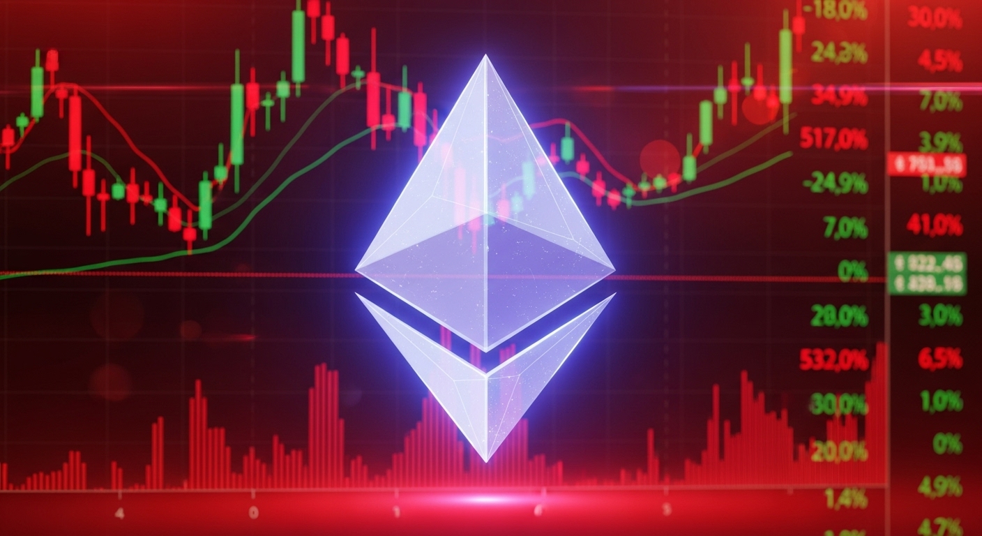 이더리움($ETH) 선물 시장, 공매도 우위 속 15% 약세…반등 신호 등장하나