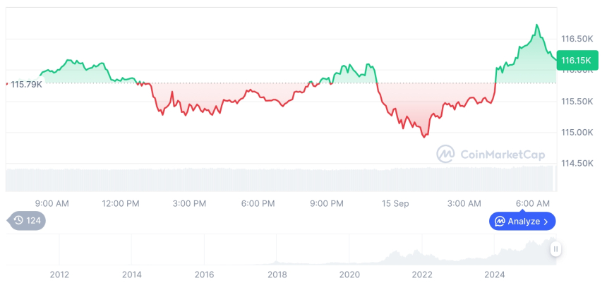  [저녁 시세브리핑] 암호화폐 시장 혼조세… 비트코인 11만6177달러, 이더리움 4633달러