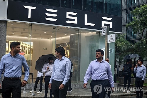  테슬라, 인도 시장서 부진... 첫 주문 600대 그쳐