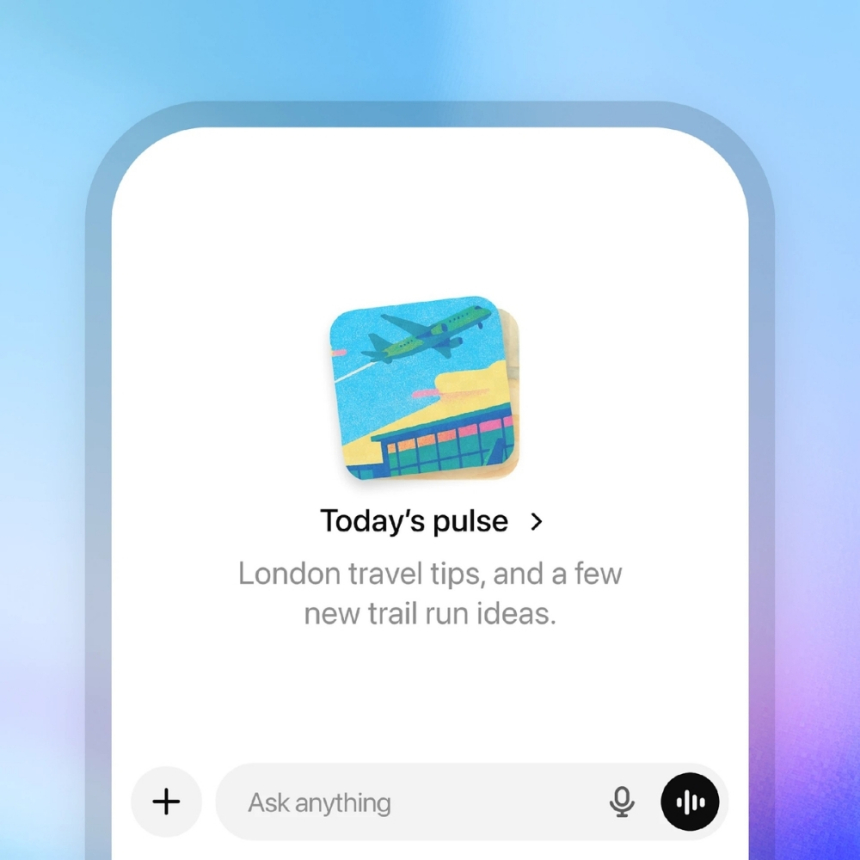  오픈AI, ‘챗GPT 펄스’로 AI 일상비서 시대 연다…개인 맞춤형 아침 브리핑 제공
