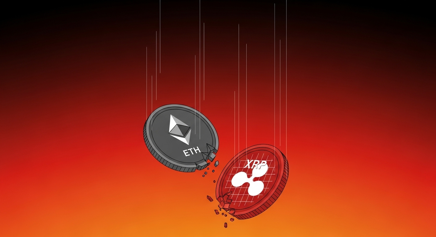 이더리움·XRP 급락에 파생상품 대량 청산…8,787억 원 증발