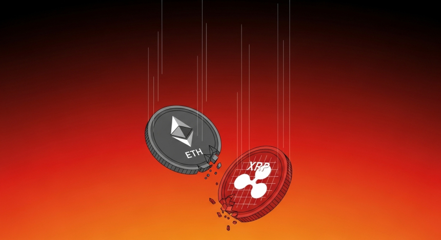  이더리움·XRP 급락에 파생상품 대량 청산…8,787억 원 증발