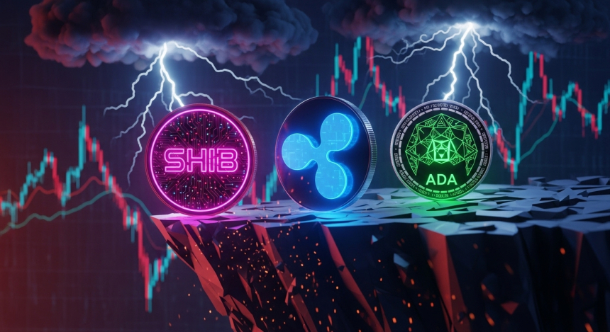  시바이누(SHIB)·XRP·에이다(ADA), 지지선 무너지나…암호화폐 3종 '운명의 분기점'