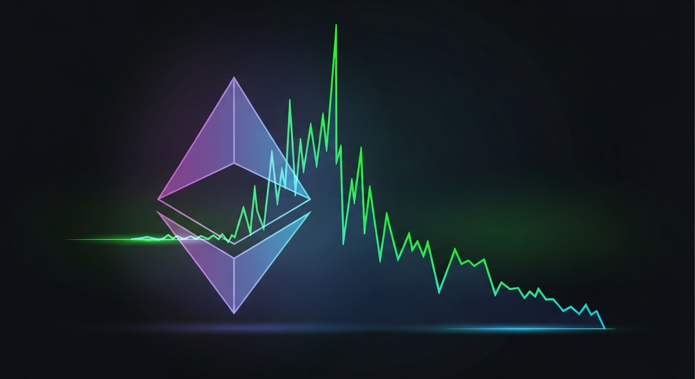 이더리움($ETH) 파생상품 99% 롱 청산…1분 급락에 287만 달러 증발