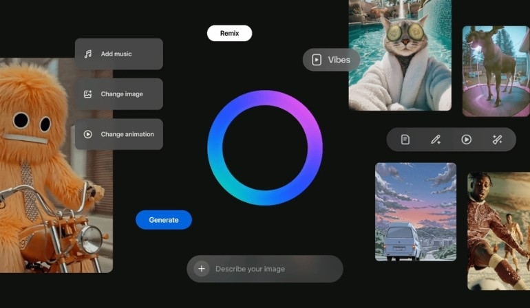  메타, AI가 만든 영상 피드 '바이브스' 공개…이용자 반응은 싸늘