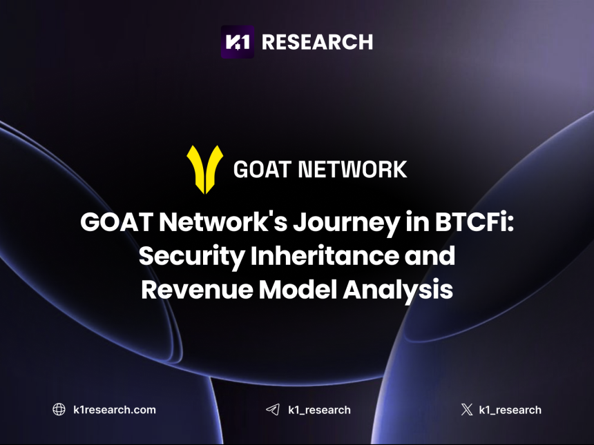  “비트코인, 잠자는 자산에서 수익 엔진으로”…케이원 리서치, BTCFi 주도할 GOAT 조명