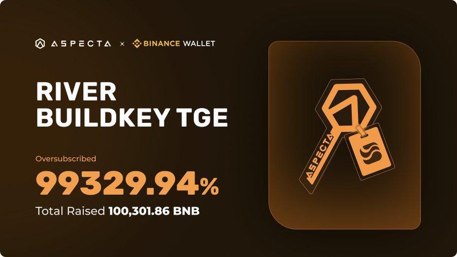 바이낸스 월렛, 첫 BuildKey TGE 프로젝트 ‘$RIVER’ 출시