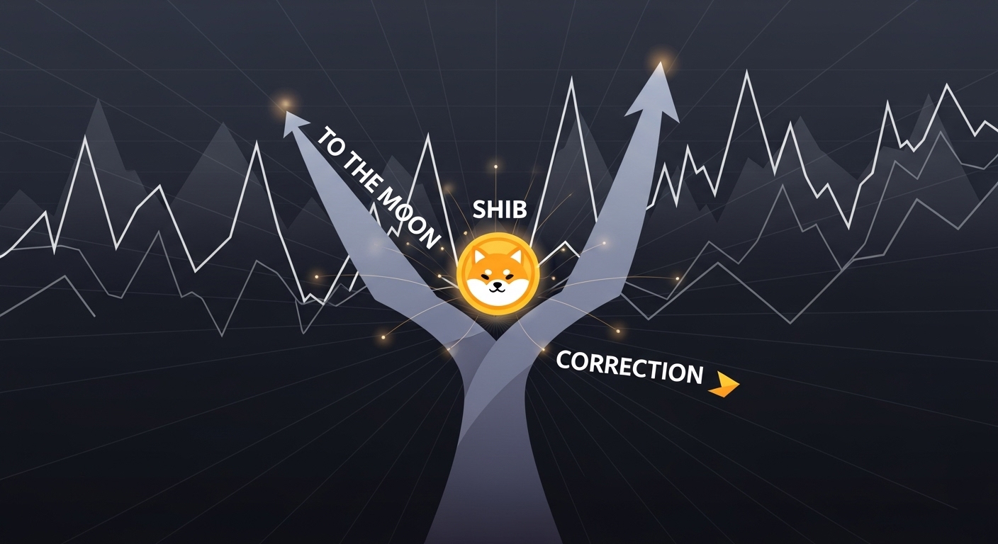 시바이누($SHIB), 추세 분기점 임박…'상승 반전' 또는 '장기 약세' 기로