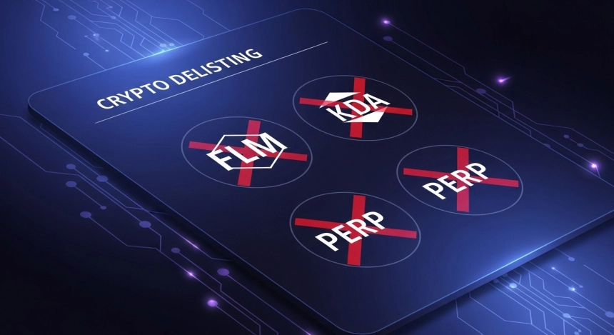 바이낸스, FLM·KDA·PERP 상장폐지 예고…11월 12일 거래 전면 중단