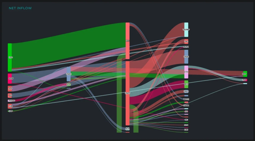 [크립토 인앤아웃] 비트코인 1억 달러 유출·USDT 2억 달러 집중…글로벌 자금 '스테이블코인' 집결
