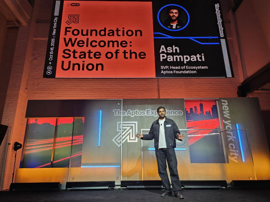  [Aptos Experience] “Aptos는 이제 현실로 나아간다”…Ash Pampati, 개막 연설서 생태계 성과와 비전 제시