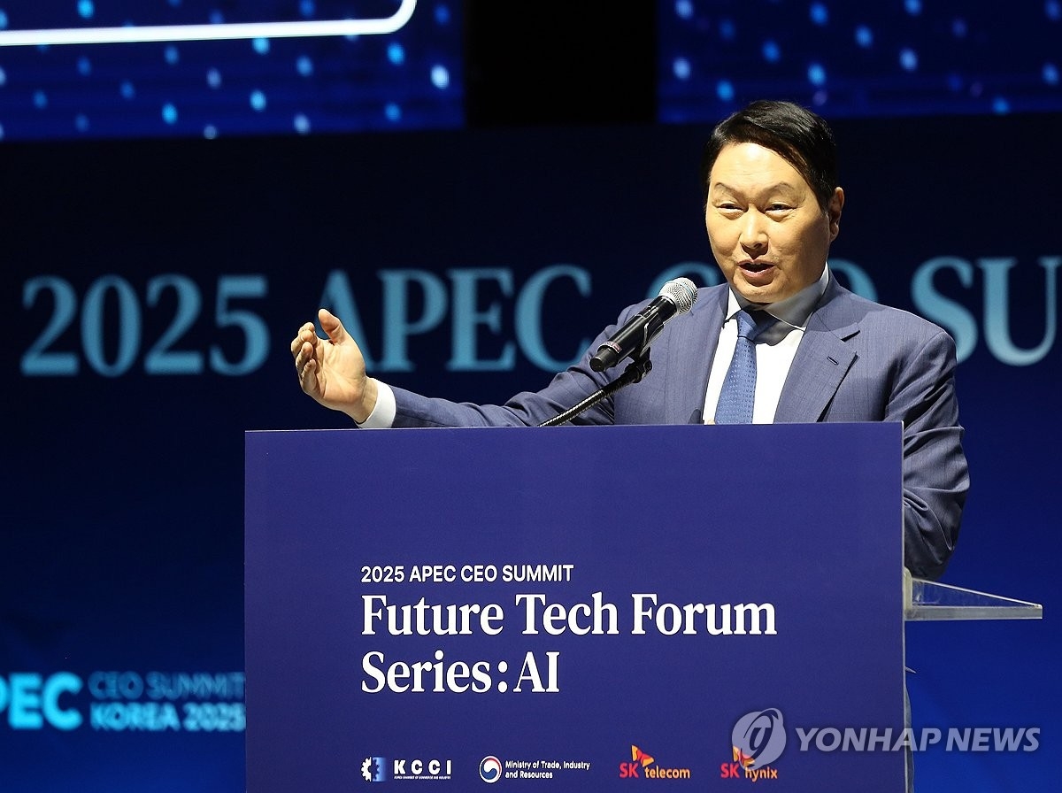 최태원 '한국, AI 글로벌 병목현상 해소의 테스트베드 될 수 있어'