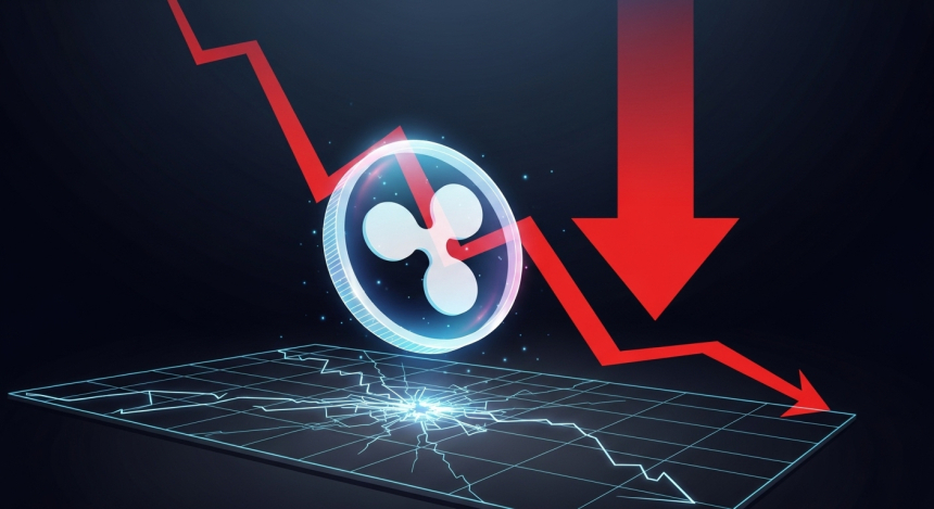 XRP, 비트코인 대비 데스 크로스 출현…가격 2달러 붕괴 경고