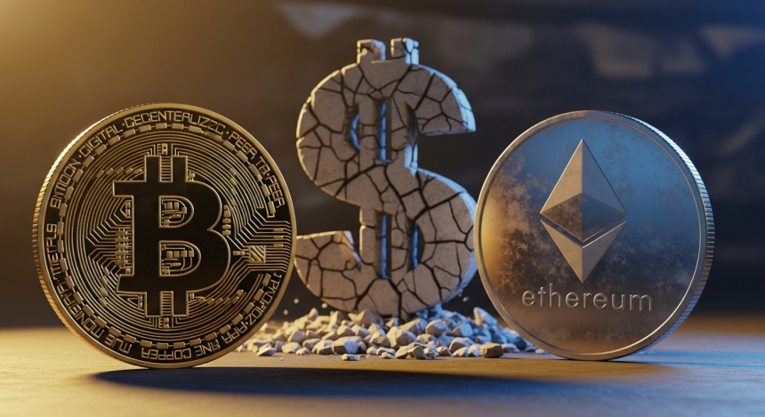 기요사키, '달러 붕괴' 경고…비트코인($BTC)·이더리움($ETH)으로 자산 방어 강조