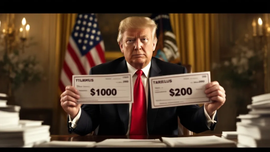 트럼프, 관세 수입 활용해 전 국민에 최대 2천 달러 경기부양금 검토