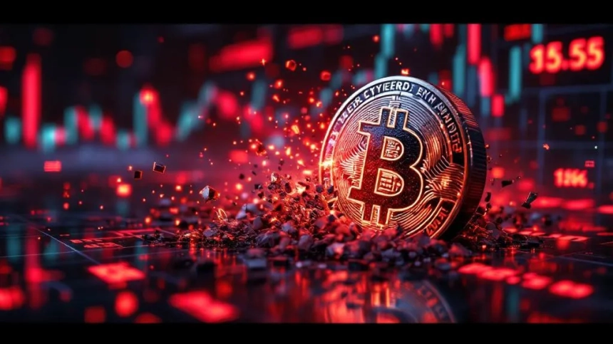 암호화폐 시장, 1시간 만에 2억5천만 달러 증발