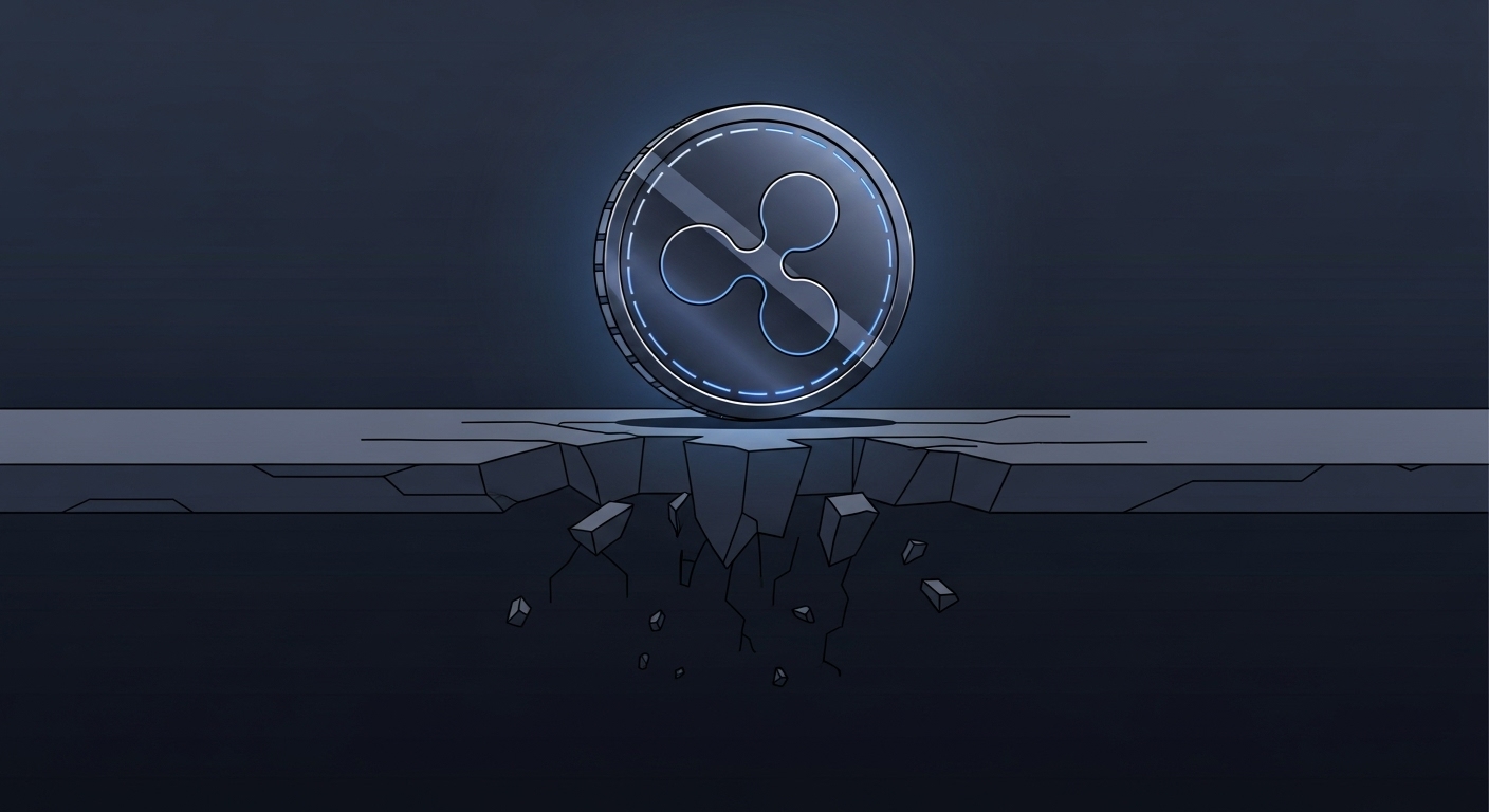 XRP, 기술적 분기점 도달…지지선 붕괴 여부가 단기 흐름 결정