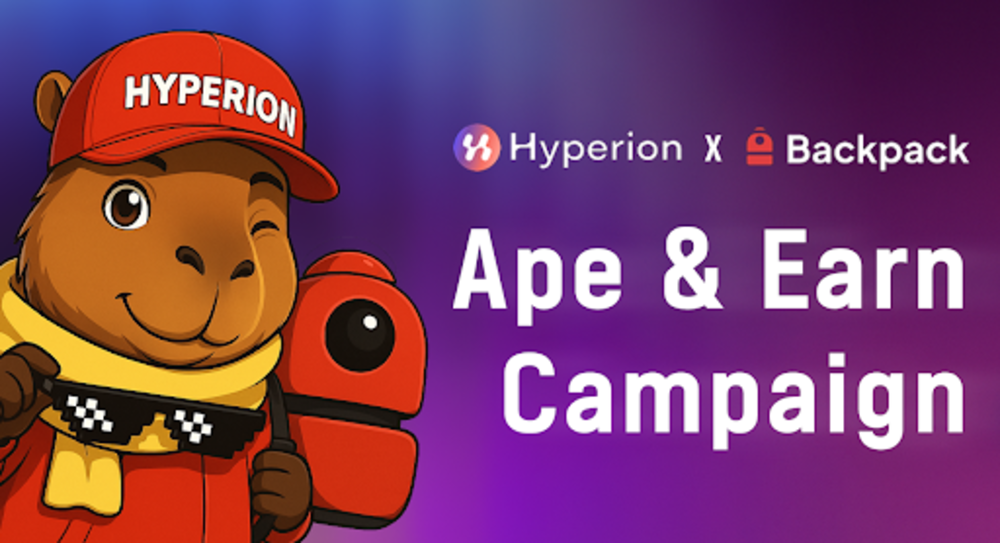 하이페리온 (Hyperion) -백팩 (Backpack), 총상금 1만 달러 규모 ‘Ape & Earn’ 캠페인 개최