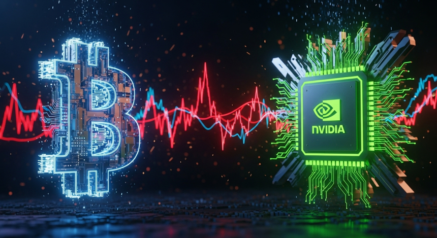 비트코인($BTC)-엔비디아 동조화 심화…일각 '닷컴버블 재현' 경고