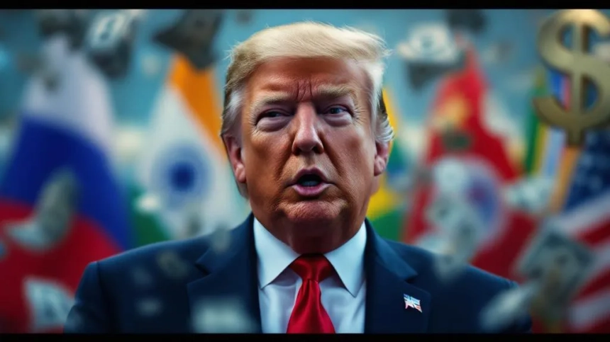 트럼프 대통령 “BRICS, 달러에 대한 공격”