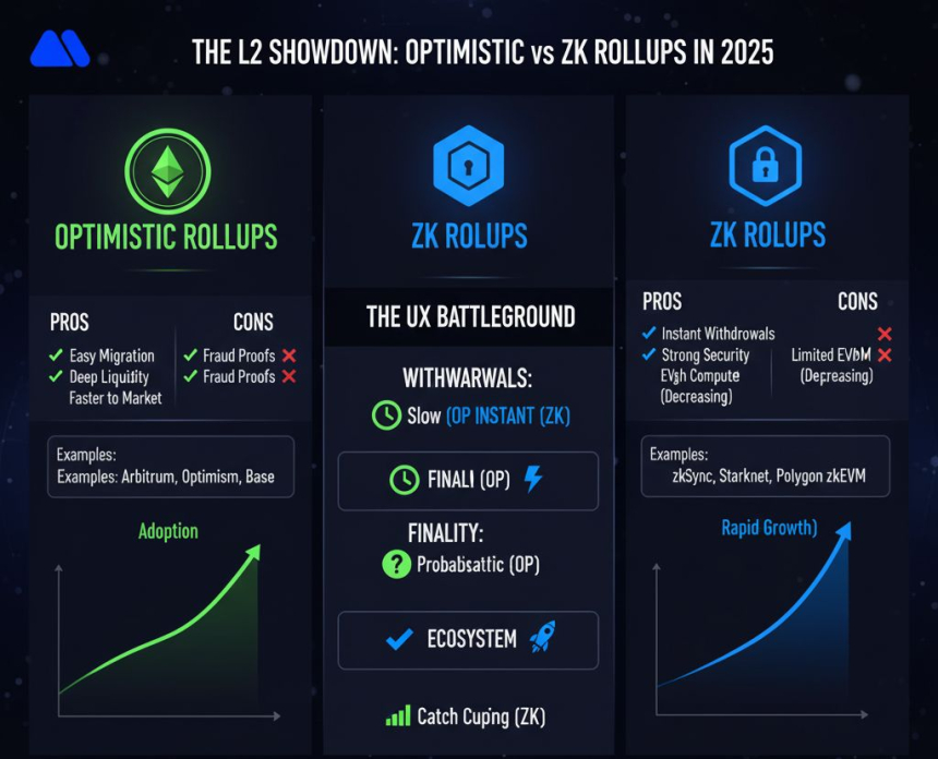  ZK vs OP…멕시벤처스, 2025년 이더리움 롤업 생태계 경쟁 전환점 진단