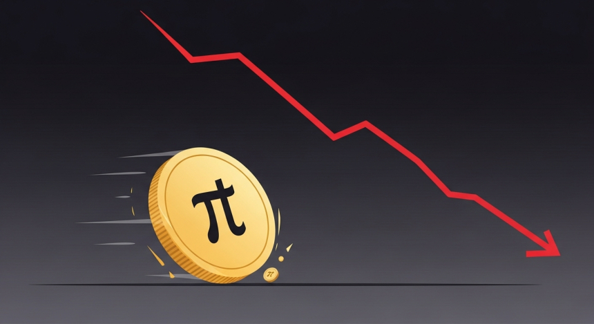 파이코인($PI), 0.22달러로 또 '역대 최저'…92% 폭락에도 투자자 불신 커져
