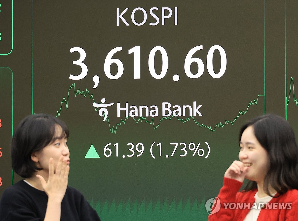 코스피 사상 첫 3,600 돌파…반도체·외국인 매수 '쌍끌이'
