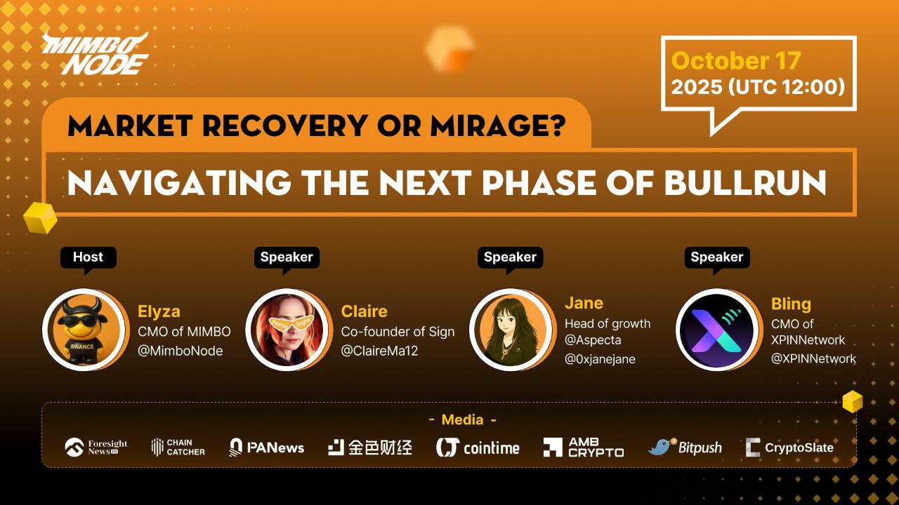 MIMBO Node, 글로벌 AMA서 Web3 시장 회복과 핵심 내러티브 조망