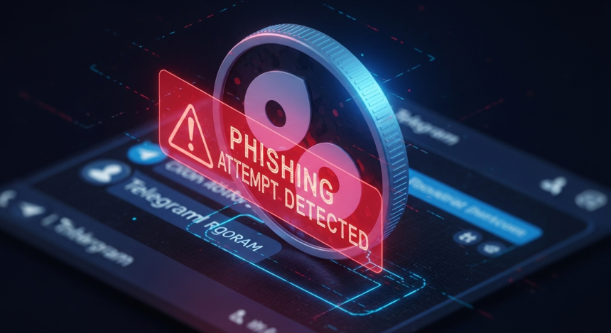  모나드(Monad) 공식 채널서 피싱 광고 등장…에어드롭 앞두고 텔레그램 시스템 허점 노린 공격