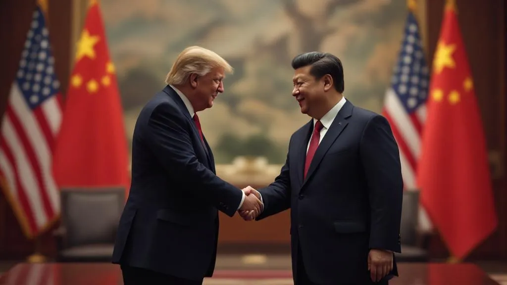트럼프 대통령, 시진핑 주석과 무역 협상 논의