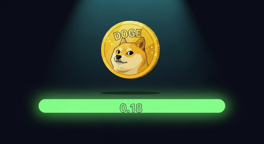  도지코인($DOGE), 0.18달러 지지 여부에 향후 67% 상승 걸렸다