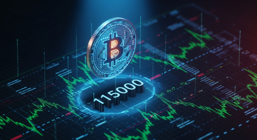  비트코인($BTC), 단기 보유자 기준가 돌파…11.5만 달러 회복하며 상승세 전환 조짐