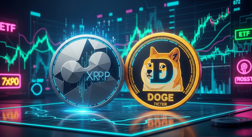 도지코인(DOGE)·XRP ETF, 5억 달러 돌파…REX-오스프리 '스팟+스테이킹 전략' 주목